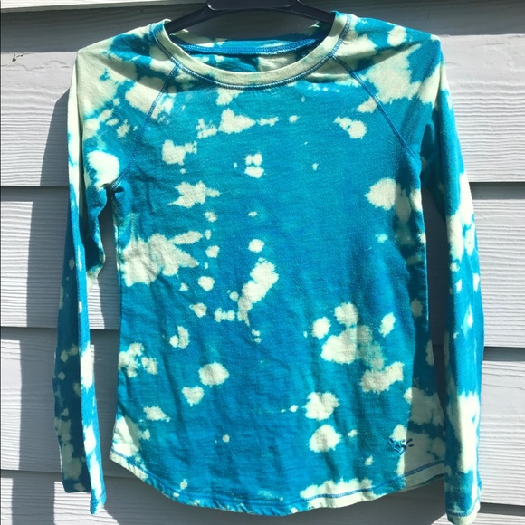 Justice Other - 3/$15 Pool Splash Custom Bleach Tie Dye Shirt